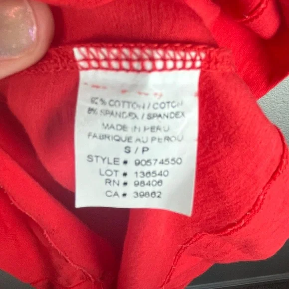 Theory Women's Bright Red Scoop Neck Tank Top Women’s Small - Picture 5 of 9